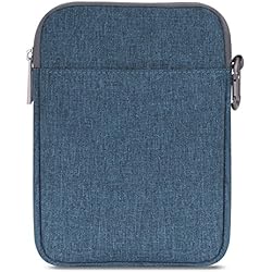MoKo Etui Housse Pochette en Nylon Compatible avec Kindle 10ème génération 2019, Kindle Paperwhite/Kindle Voyage 6" / 6 inch Kindle Oasis/Toute Nouvelle Liseuse Kindle, écran Tactile 6", Bleu