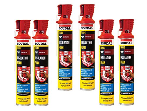 Preisvergleich Produktbild 6 x Soudal Genius Gun Dämmschaum 750 ml Dose