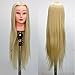 Neverland Beauty 60cm 30% Real Human Long Hair Hairdressing Cosmetology Mannequin Manikin Training Head Model with Clamp