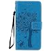 Produktbild Nancen Tasche Hülle für Sony Xperia M5 (5,0 zoll) Flip Schutzhülle Zubehör Lederhülle mit Silikon Back Cover PU Leder Handytasche im Bookstyle Stand Funktion Kartenfächer Magnet Etui Schale