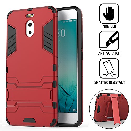 Custodie e cover Per Meizu M6 Note,TPU +PC combinata,una protezione a 360 gradi,durevole, forte,di prima classe tecnologia anti-shock(rojo)