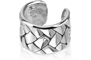 Bungsa Orecchino ear cuff Intreccio Argento Ottone Unisex