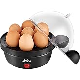 Sinbo SEB-5803 Yumurta Pişirme Makinesi, 7 Yumurta Kapasiteli, Otomatik Kapanma, &lrm;350 W, &Ccedil;ok Renkli, Standart