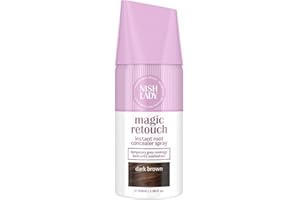 ‎NISHLADY Nishlady Magic Retouch Sprays Instant Root Concealer Spray - Schnelle und Einfache Anwendung, Ansatz-Ausbesserungsspray, für Frauen Haarfarbspray Hellbraun, Schwarz (Dark Brown, 100 ml (1er Pack))