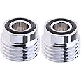 Easnea 2-Pack Scuba Diving Tank Valve Adaptor DIN to YORK Insert Regulator Dive Clamp Cylinder Convertor Tech Tool & Two O-Ring, Five Threads