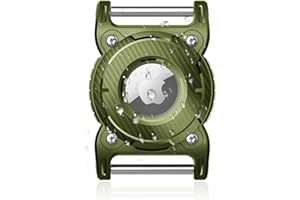 SICHY Airtag obroża dla psa, Airtag do obroży dla psa ze zdejmowaną metalową szlufką, lekka, kompaktowy rozmiar, etui ochronne do Apple AirTag Finder, akcesoria (zielona)