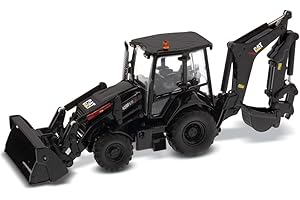 Diecast Masters Edizione speciale Caterpillar 420F2 IT Terne, finitura nera | High Line Series Cat Truck & Attrezzature da costruzione | Modello in scala 1:50 pressofuso da collezione | DM Model 85234