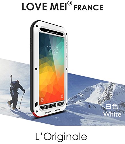 détail COQUE SAMSUNG GALAXY NOTE 5 - LOVEMEI FRANCE- Antichoc et etanche - Blanc