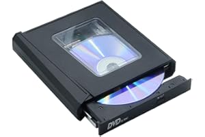 HONETEEK USB 3.0 &Type C DVD Drive, CD Burner Driver Drive-Free High-Speed Read-Write Recorder, External DVD-RW Player Writer Reader for Desktop PC Laptop (Black)