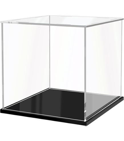 Vitrine En Acrylique Transparente 20x20x10 Cm – Cube D'exposition Pour Figurines Et Collections – Anti-poussière Et Facile à Monter