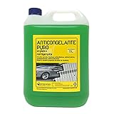  Anticongelante Puro-Concentrado Orgánico. Hasta -88ºC. Envase 5 Litros. Color Verde. Apto para circuitos cerrados/refrigeracion/calefacción.
