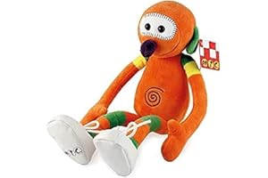 Educa - Peluche Mic Club Súper 3 | El auténtico muñeco de Súper 3 Que acompañará a tu Peque en Todas Sus Aventuras | Tacto Suave y Lavable a Mano | Dimensiones: 40 x 15 x 7 cm (19102)