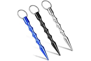 ShipeeKin 3 pezzi kubotan Portachiavi difenditi Utilizzare Anche Come Martello di Emergenza Manico