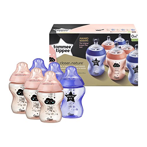 tommee tippee pink and purple bottles