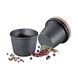 ✔ aus massivem Gusseisen gefertigt mit dicht schließendem Deckel aus Buchenholz