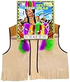 Widmann 4286I - Kinderkostümset Indianer, Weste, Kopfschmuck und Zubehör