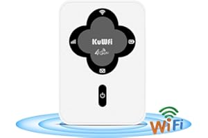 KuWFi Portable Mobile Hotspot, Dualband Portable WiFi Router, 150 Mbps High Speed Pocket Mobile WiFi, Outdoor Smart Router, FDD/TDD/Home/Car/Camp/Travel/Party/Shop/Office, for satellite Internet