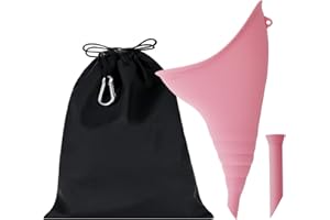 METALNUTS Wiederverwendbare Urinella für Frauen - Praktische Pinkelhilfe, inklusive Urin-Trichter und Aufbewahrungstasche, Ideal für Unterwegs, Camping, Wandern, Rosa