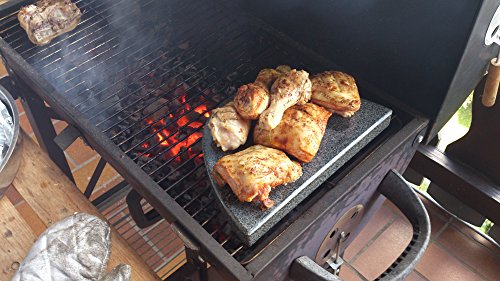 Rechteckiger Grillstein aus Granit für den eckigen Grill – 30x20x3cm - 4