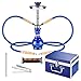 Produktbild Mianova® Orientalische Tribal Shisha 40cm Wasserpfeife Set im Koffer inkl. Zange, 2 Schläuche und 1 Rolle Kohle Blau