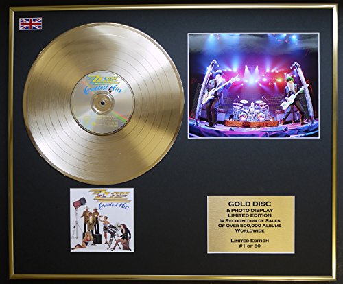 ZZ TOP/CD GOLD DISC & PHOTO DISPLAY/LTD. EDITION/COA/GREATEST HITS