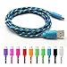 Price comparison product image 3FT/1M TQP-CK Micro USB Charger Cable Nylon Braided USB Charging Cable High Speed Micro Cable for Android Smartphones Samsung, HTC, Motorola, LG, Sony, Google and More (1 Meters, Blue)