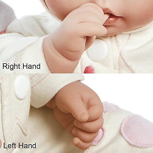 Paradise Galleries Lifelike Realistic Soft Vinyl Weighted 46cm Baby Girl Doll Gift 