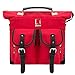Produktbild Lencca Mini Phlox Canvas Rucksack Backpack Schultertasche Schultasche Schulranzen Reiserucksack Wanderrucksack (Rot)