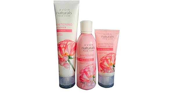 Buy Avon Naturals Rose Pearl Whitening Cleanser Toner And