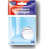 Kraf 76X76 Yapışkanlı Not Kağıdı 50Yp Şeffaf Karışık 7676Tr