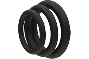 BIGH Pack x3 Anillos de entrenamiento de silicona - Anillos para yoga y relajación - Color: Negro