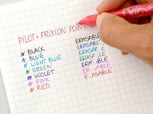 Pilot 2264B3 – Frixion Tintenroller Point Promotion 3 Stück schwarz, blau, rot + 1 Stift gratis (Farbe nicht wählbar) - 8