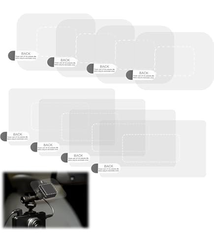 4 Pcs) In Car Camera Recording Stickers Dash Cam Video On Board Bumper - Foto 7