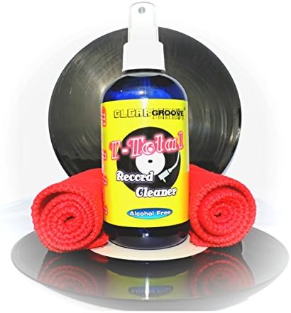 T-TOTAL 250ml Alcohol Free Vinyl Record Cleaner Spray & Cloth Kit