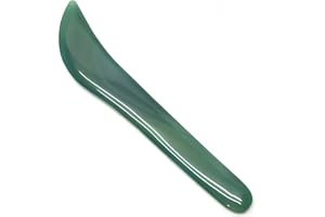 Chiloskit Cuchillo de ágata roja natural de 11 cm, pulido a mano, pulido de oro y plata (verde)