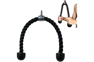 LAPONO Nylon Corda Tricipiti Corda per Allenamento Tricipiti con Manici Antiscivolo, Allenamento per La Forza della Push Pull Tricep Rope Adatto per Attrezzi Ginnici Meccanici