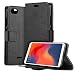 Produktbild HDRUN Xiaomi Redmi 6A Leder Hülle - Premium PU Leder Flip Tasche Case mit Kartensteckplätzen und Ständerfunktion Schutzhülle Handyhüllen für Xiaomi Redmi 6A, Schwarz