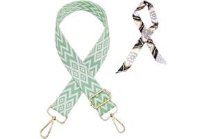 KARELLS Correas para Bolsos, Correa de Hombro Ajustable, Verde Claro