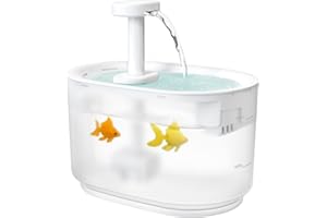 Katzen Trinkbrunnen: 3.5L Katzenbrunnen mit Vierfach-Aktivkohlenfilter Kabelloser Wasserpumpe - Ultra Leise Wasserbrunnen für Katzen & Hunde mit USB Anschluss, BPA-Frei [ELS PET]