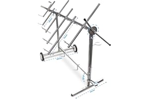 ‎BITUXX BITUXX Lackierständer Lackierbock Drehlackierständer 360° Fahrbar 6-Armig Pulverbeschichtet