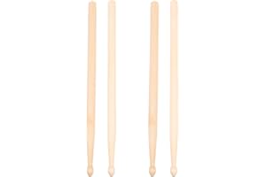 ibasenice 2 Paar KindertrommelstöCke Aus Ahorn, 29.5 Cm, FüR Kinder Und AnfäNger, Langlebig Und Ergonomisch, Geeignet FüR Verschiedene Trommelstile