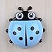 Produktbild WLGREATSP Lovely Cartoon Marienkäfer Wall Mounted Zahnbürstenhalter, Marienkäfer Zahnpasta Storage Organizer mit Saugnäpfen - Grün, Gelb, Rot, Blau