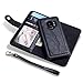 Price comparison product image Samsung S9 Plus Phone Case, Miya Retro Premium PU Leather Smart Wallet Protective Cover Stand Credit Card Slots with Detachable Magnetic Phone Case for Samsung Galaxy S9 Plus 6.2 inch 2018,Black