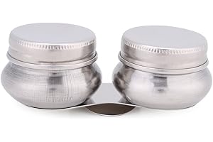 CICIGLOW Palettenbecher aus Edelstahl, tragbarer Palettenbecher im Doppelbecherdesign mit Deckel und Clip für Acryl- oder Ölfarbe