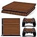 Produktbild Mcbazel Anti-Scratch Decal Vinyl Aufkleber Skin Cover Vollhaut Aufkleber Faceplates für PS4 Konsole und Controller -Holz v2