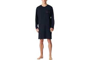Schiesser Koszulka nocna Mężczyźni Schiesser Herren Nachthemd Lang - Bigshirt - Sleepshirt - Organic Cotton - Comfort Nightwear