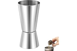WQNNQW 2cl 4cl Doseur Cocktail,Verre Doseur Cocktail,Doseur Alcool,Doseur Cocktail 2cl/4cl,Jigger,Jigger Cocktail,Double Jigger En Acier Inoxydable, Pour Gin, Whiskey, Alcool, Accessoires De Bar
