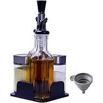 Set Olio Aceto Sale Pepe Set Di Ampolle In Acciaio Inossidabile Con Dispenser Per Olio, Aceto