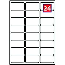 YIKIADA Red Printable Address Labels 2" × 4" Self-Adhesive Vinyl Shipping Blank