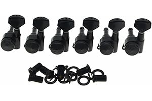 Dopro Lefty Black Locking Tunery gitarowe leworęczne klawisze do strojenia maszynowe głowice wykonane w Korei